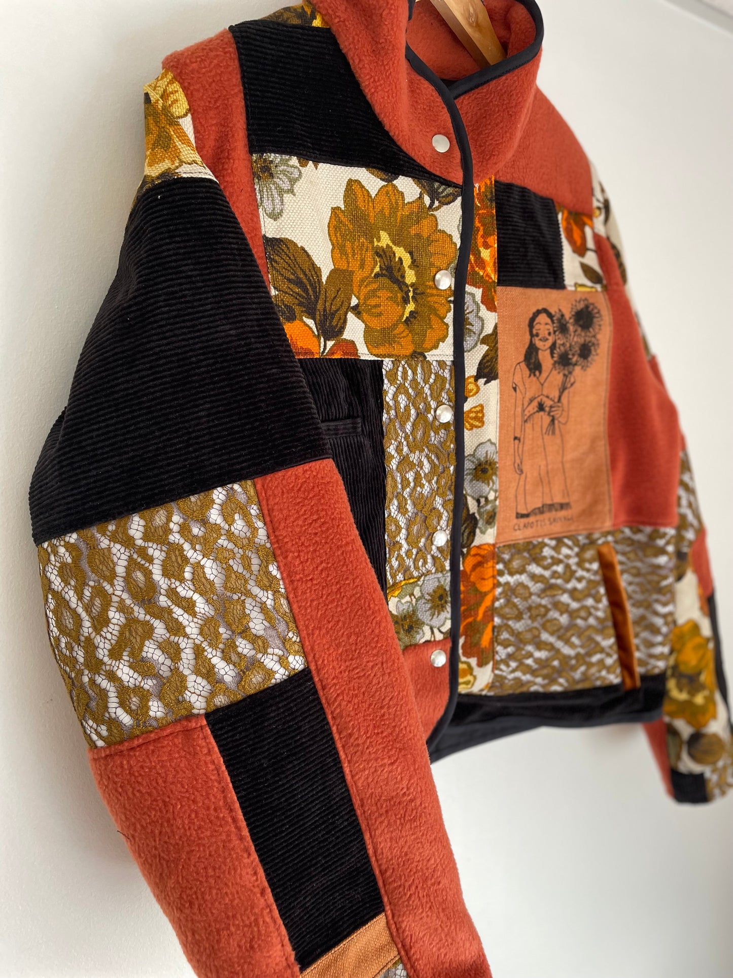 Veste Mazette patchwork - collab la Patchographie et Clapotis Sauvage