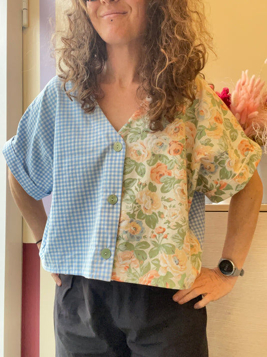 Blouse - Poésie bleue