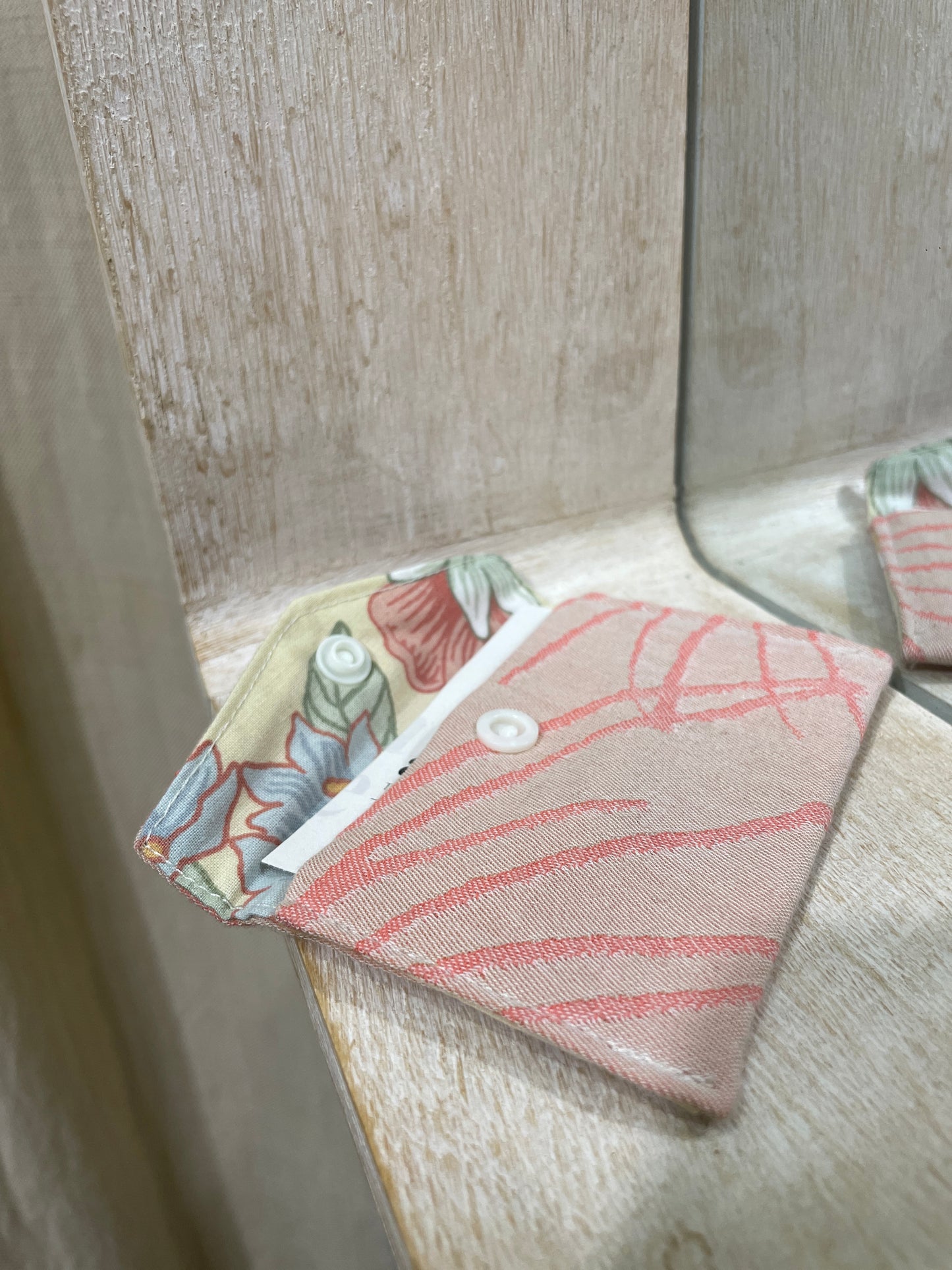 Porte carte - douceur rosée