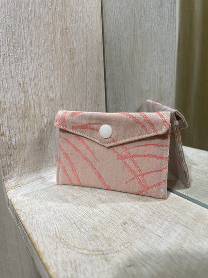 Porte carte - douceur rosée