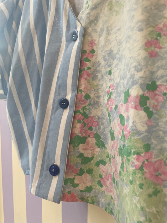 Blouse - Aquarelle et rayures