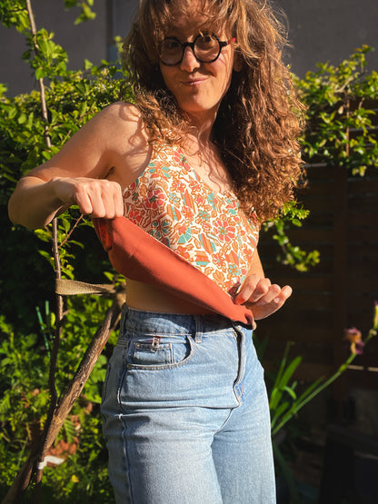 Top caliente - Reversible, Dos croisé