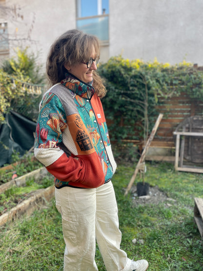 Veste Mazette patchwork - collab la Patchographie et Clapotis Sauvage