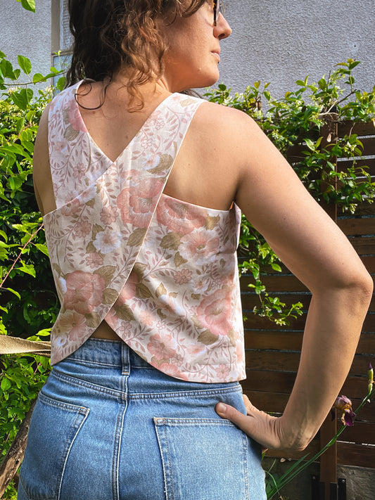 Top Douceur - Reversible, Dos croisé