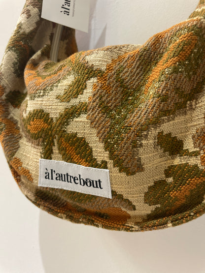 Sac demi lune - tapisserie vintage