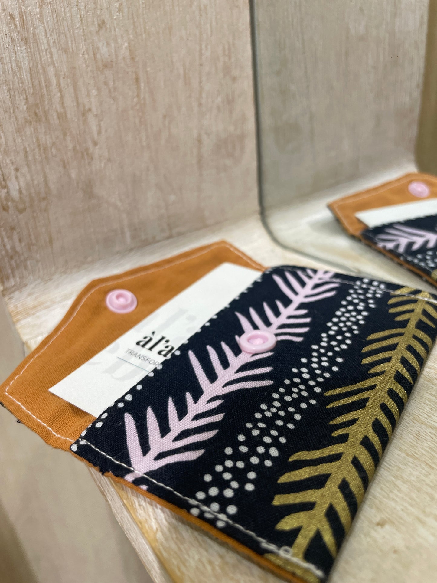 Porte carte - noir coloré