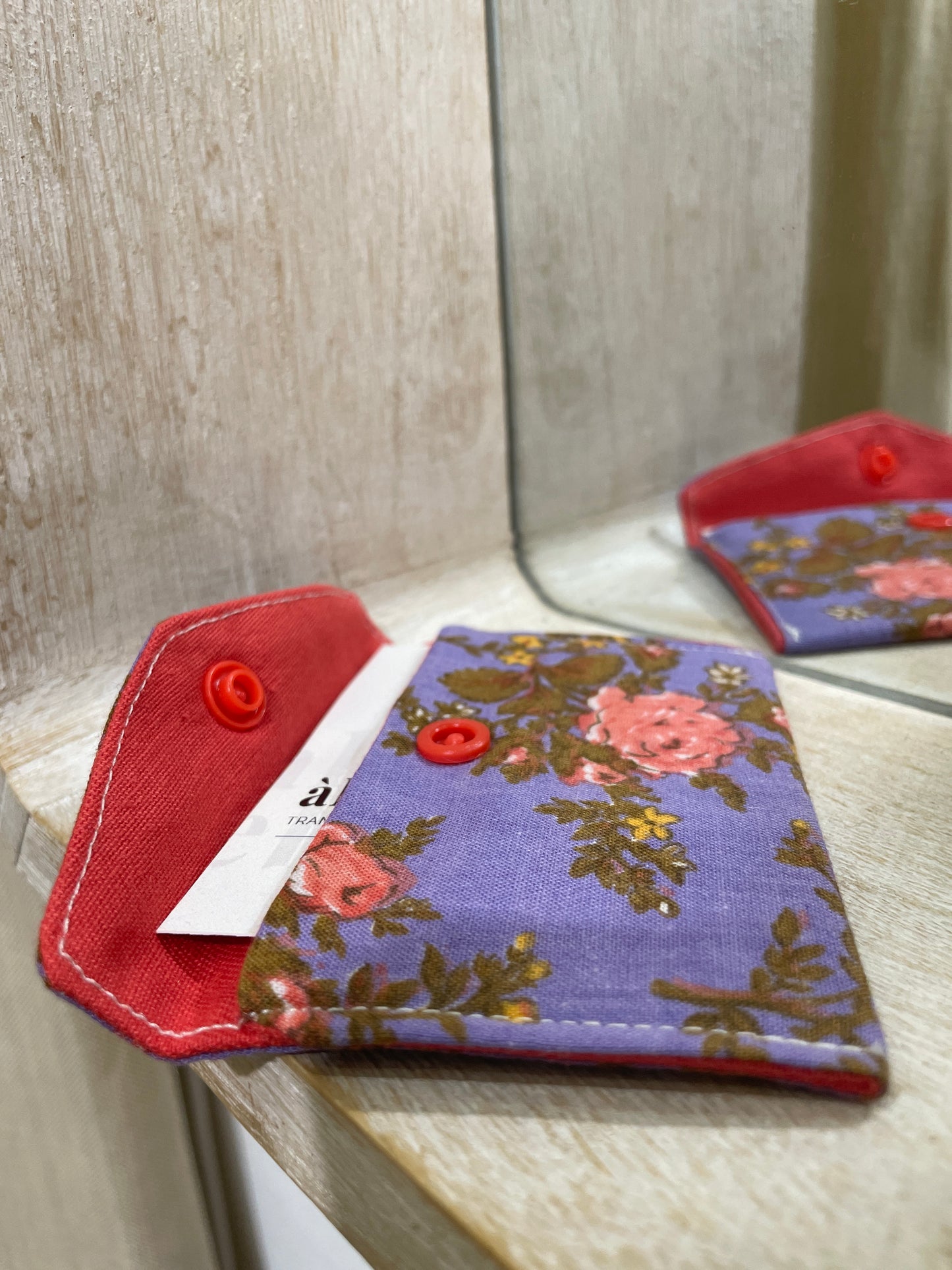 Porte carte - nostalgie florale