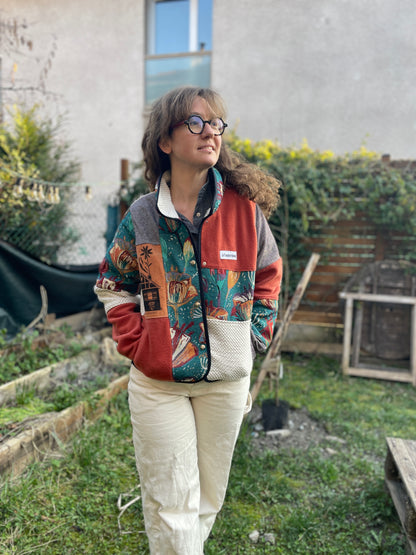 Veste Mazette patchwork - collab la Patchographie et Clapotis Sauvage